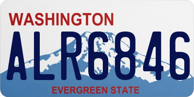 WA license plate ALR6846