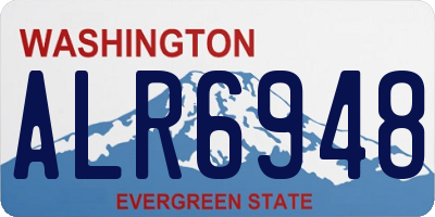 WA license plate ALR6948
