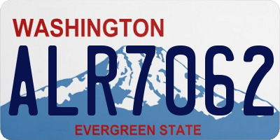 WA license plate ALR7062