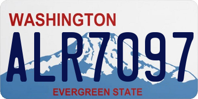 WA license plate ALR7097