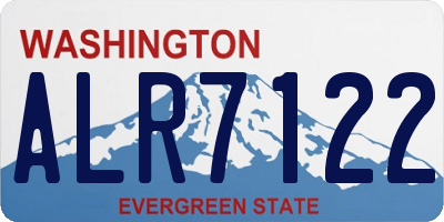 WA license plate ALR7122
