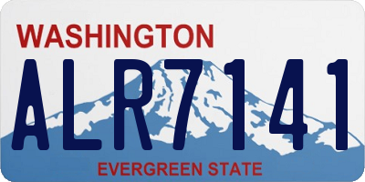 WA license plate ALR7141