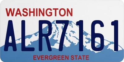 WA license plate ALR7161