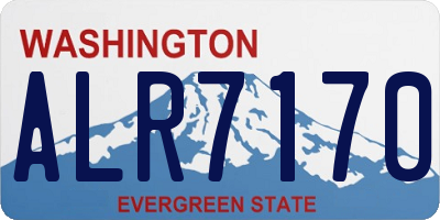 WA license plate ALR7170