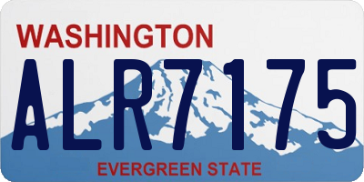 WA license plate ALR7175