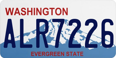 WA license plate ALR7226