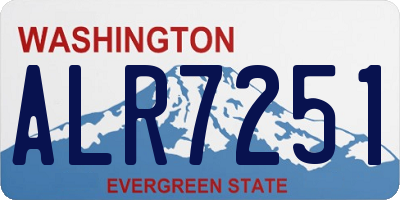 WA license plate ALR7251