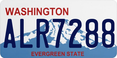 WA license plate ALR7288