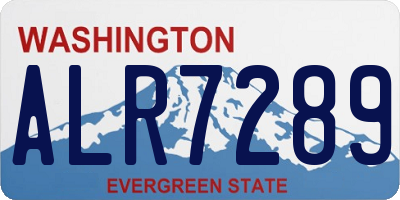 WA license plate ALR7289
