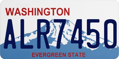 WA license plate ALR7450