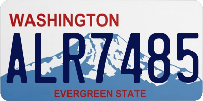 WA license plate ALR7485