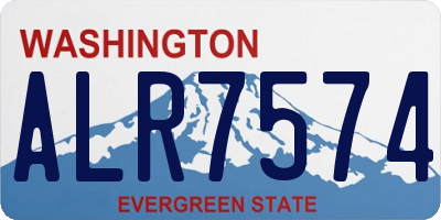 WA license plate ALR7574