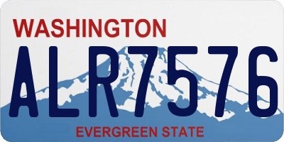 WA license plate ALR7576