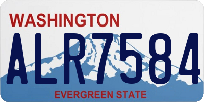 WA license plate ALR7584