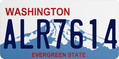 WA license plate ALR7614