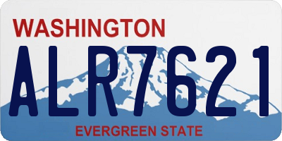 WA license plate ALR7621