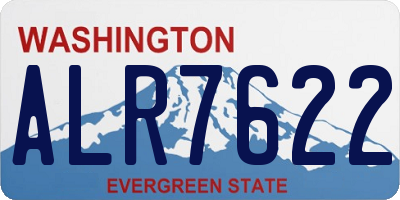 WA license plate ALR7622