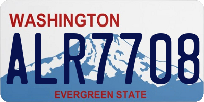 WA license plate ALR7708