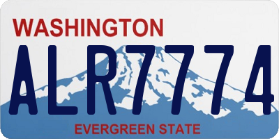 WA license plate ALR7774