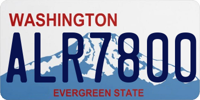 WA license plate ALR7800