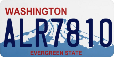 WA license plate ALR7810