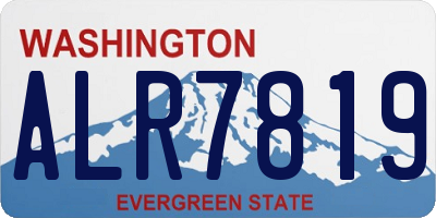 WA license plate ALR7819