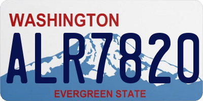 WA license plate ALR7820
