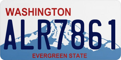 WA license plate ALR7861