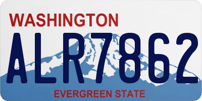 WA license plate ALR7862