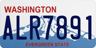WA license plate ALR7891