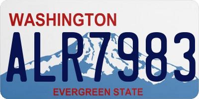 WA license plate ALR7983