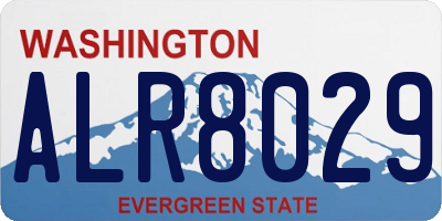WA license plate ALR8029