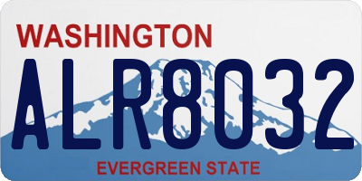 WA license plate ALR8032