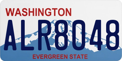 WA license plate ALR8048