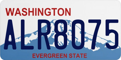 WA license plate ALR8075