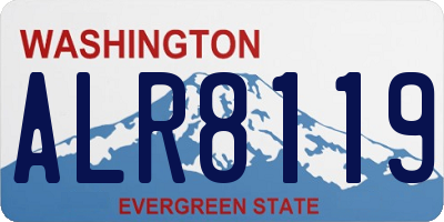 WA license plate ALR8119