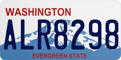 WA license plate ALR8298