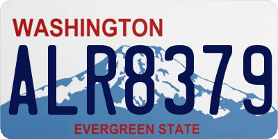 WA license plate ALR8379