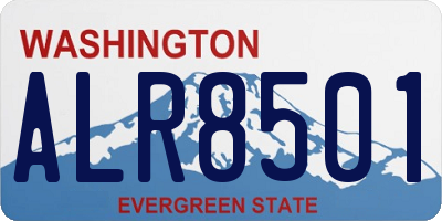 WA license plate ALR8501
