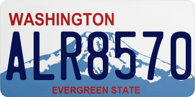 WA license plate ALR8570