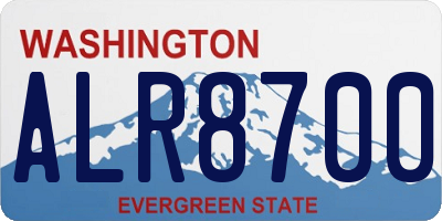 WA license plate ALR8700