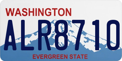 WA license plate ALR8710
