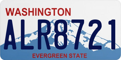 WA license plate ALR8721