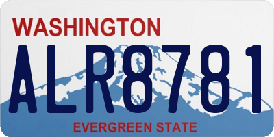 WA license plate ALR8781