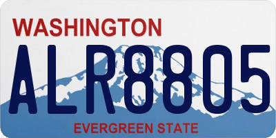 WA license plate ALR8805