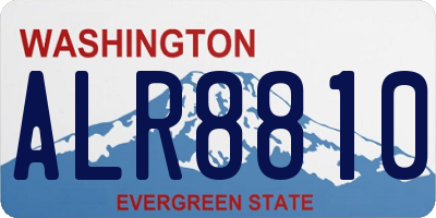 WA license plate ALR8810