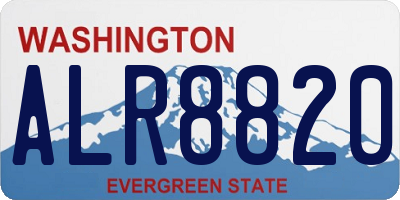 WA license plate ALR8820