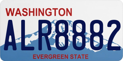 WA license plate ALR8882