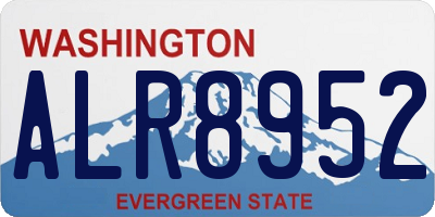 WA license plate ALR8952