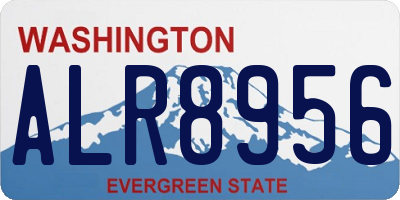 WA license plate ALR8956